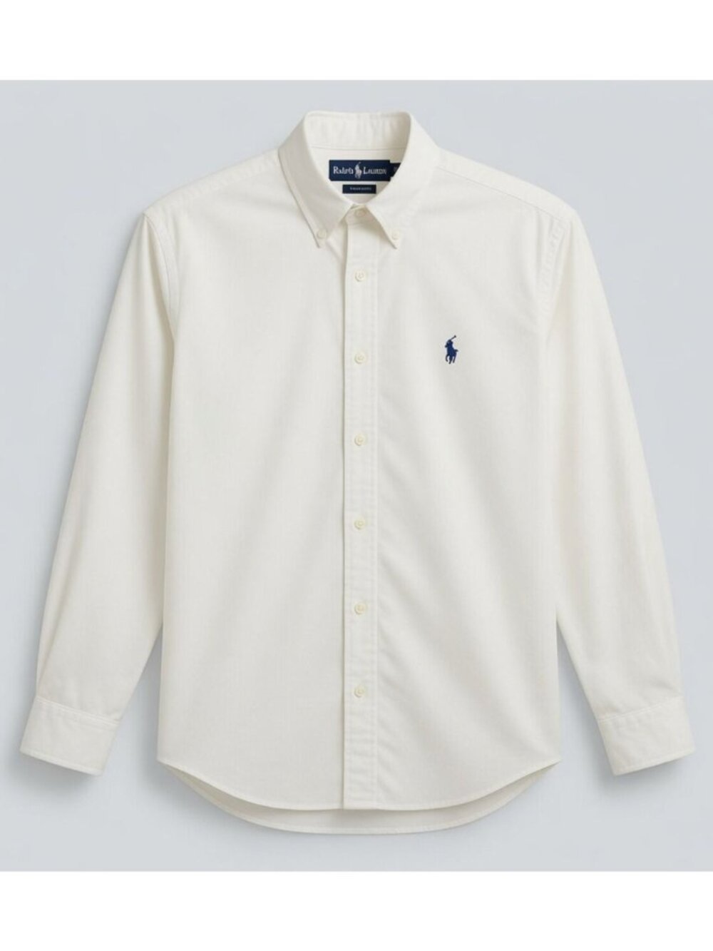 Ralph Lauren Men’s Classic Button-Down Oxford Shirt — White